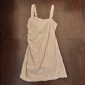 Beige Sleeveless Dress